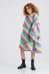 Load image into Gallery viewer, Rainbow Blanket Hoodie
