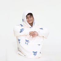 Load image into Gallery viewer, Kids Koala Cream Blanket Hoodie
