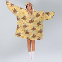 Load image into Gallery viewer, Turkey Cat Blanket Hoodie
