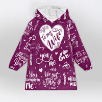 Load image into Gallery viewer, To My Wife Blanket Hoodie
