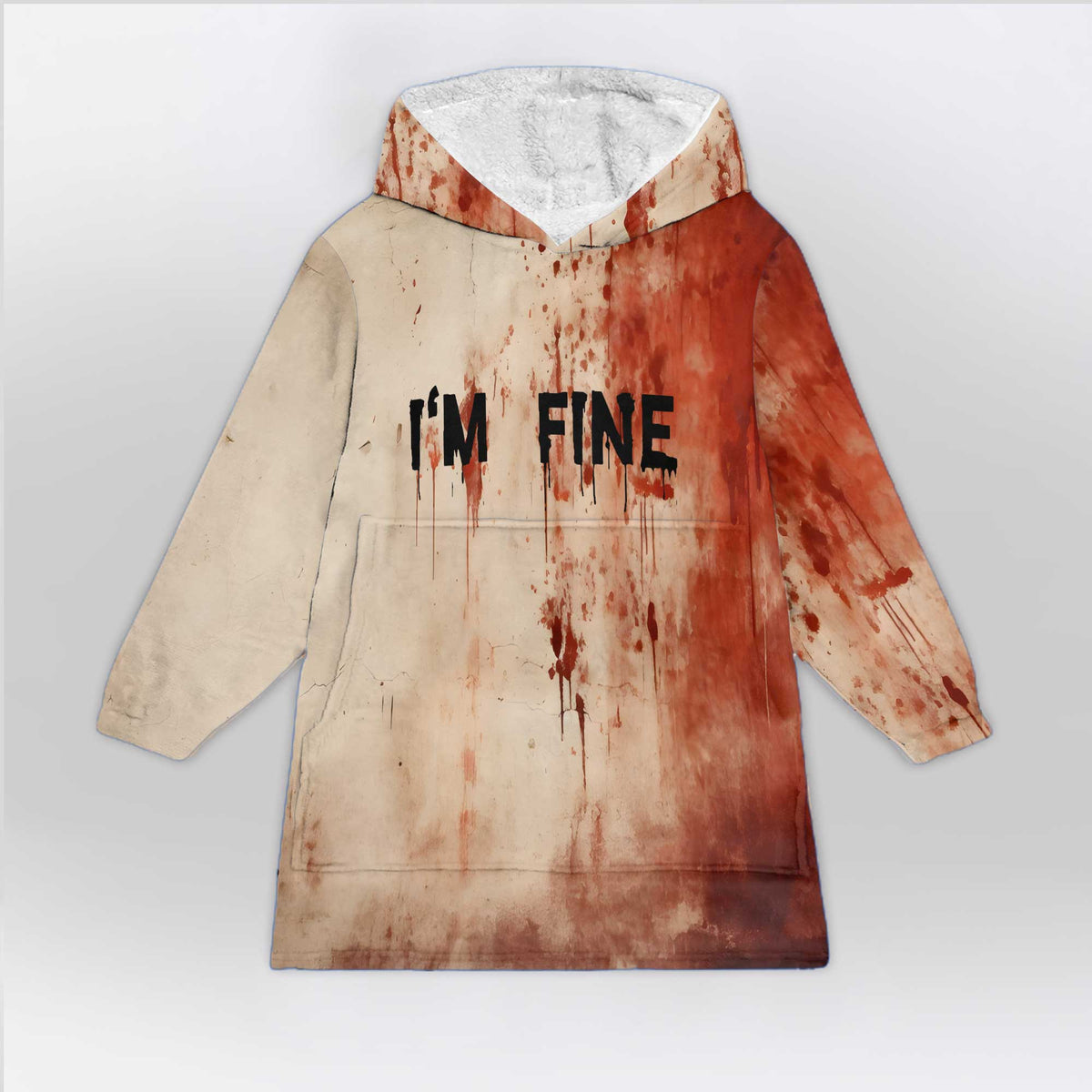 I'm Fine Blanket Hoodie