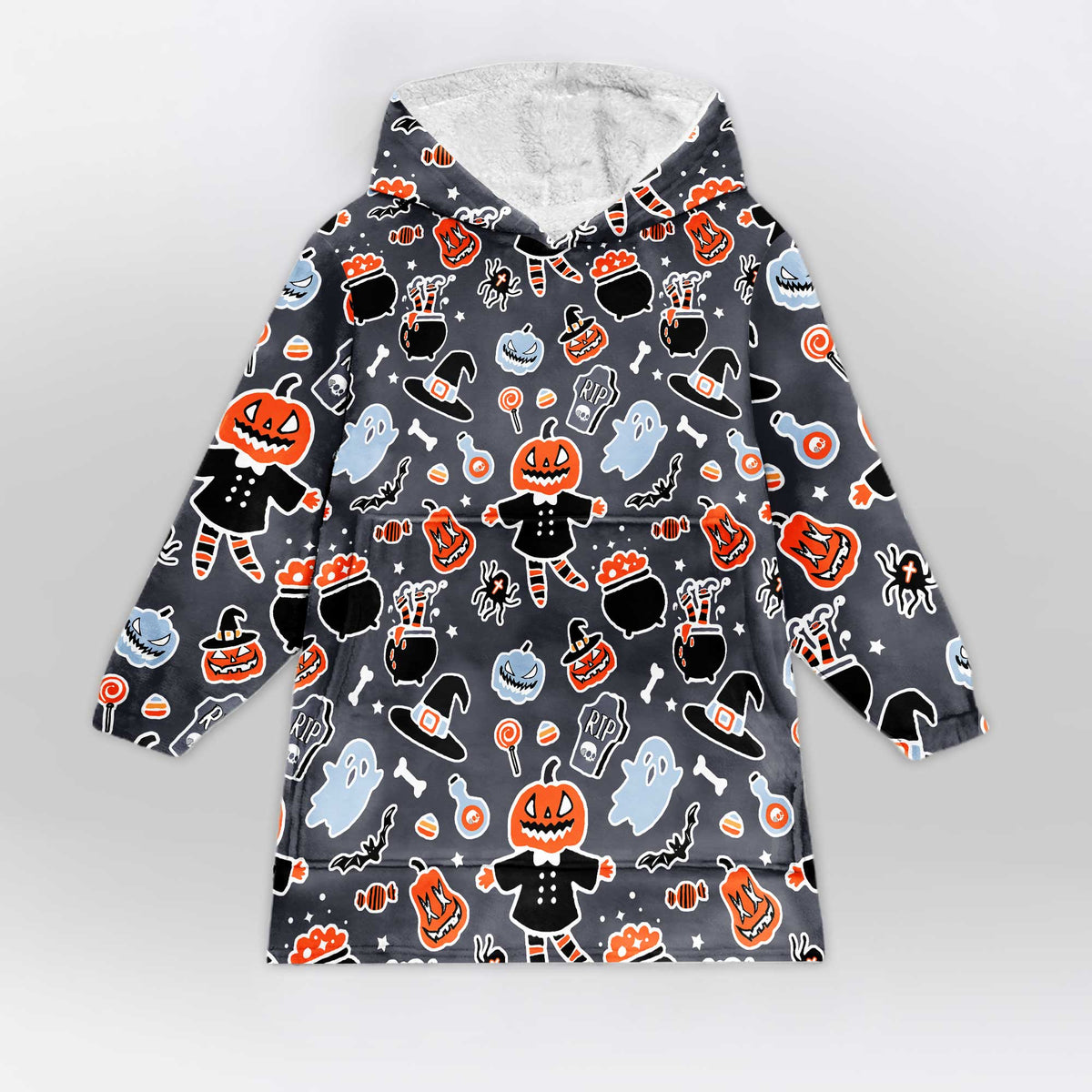 Spooky Halloween Blanket Hoodie