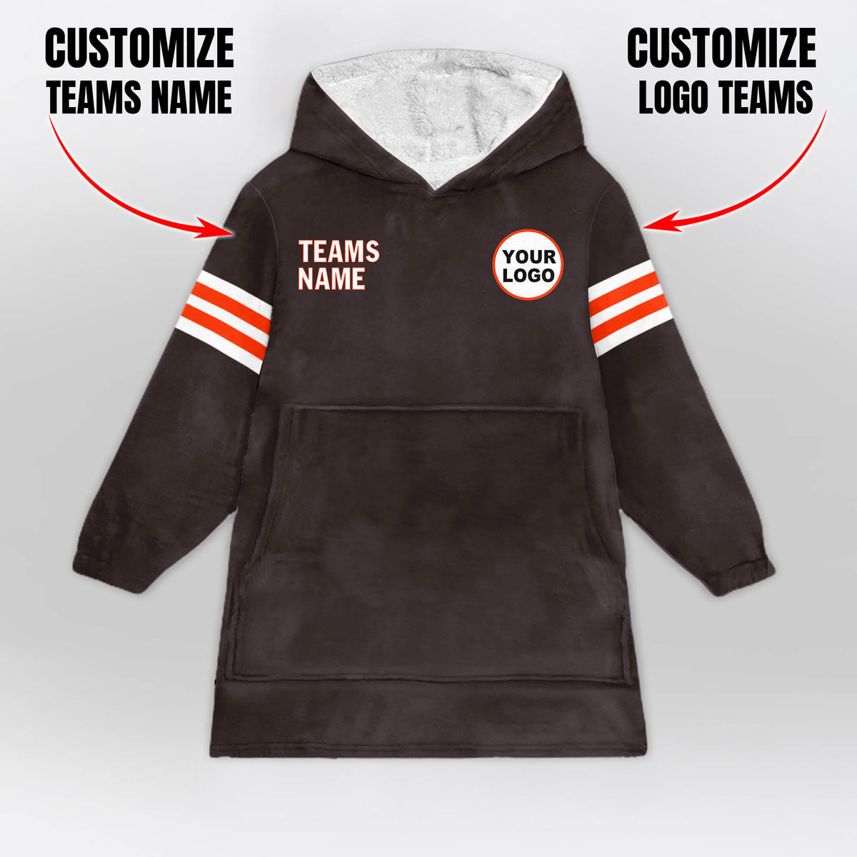 Cleveland Football Blanket Hoodie