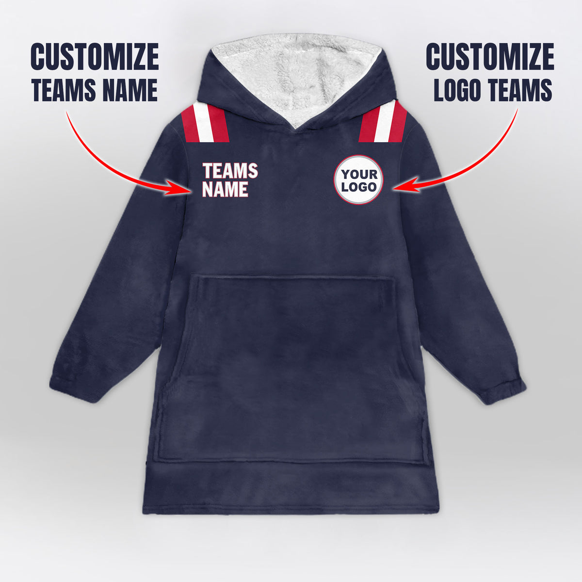 Custom New England Blanket Hoodie