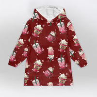 Load image into Gallery viewer, Coffee Cup Blanket Hoodie
