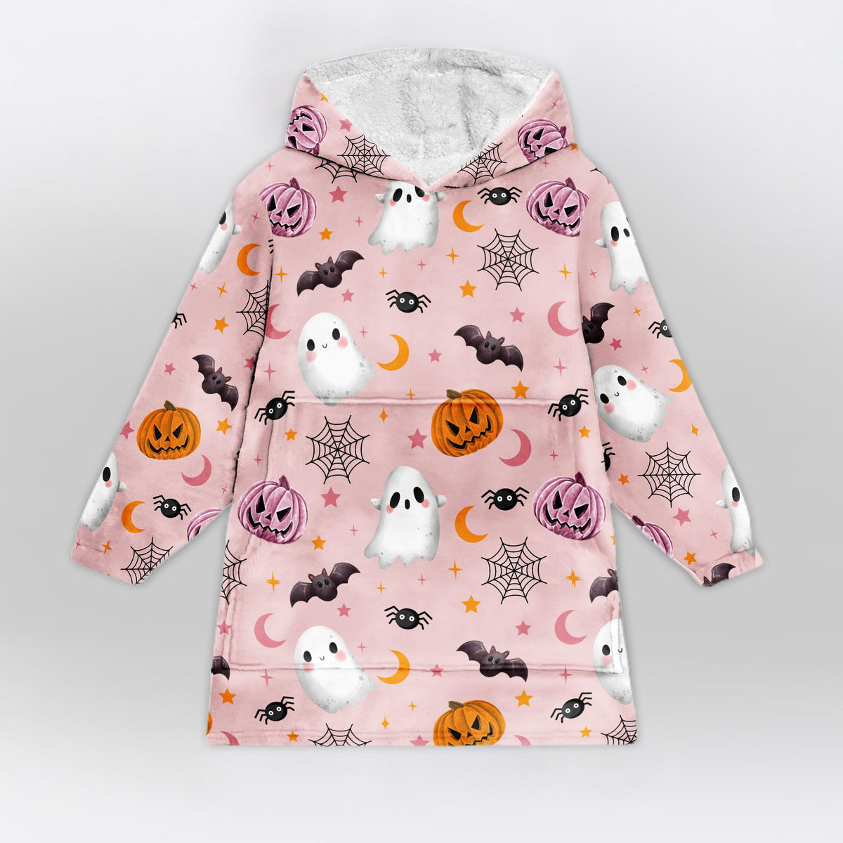 Cute Spooky Halloween Blanket Hoodie