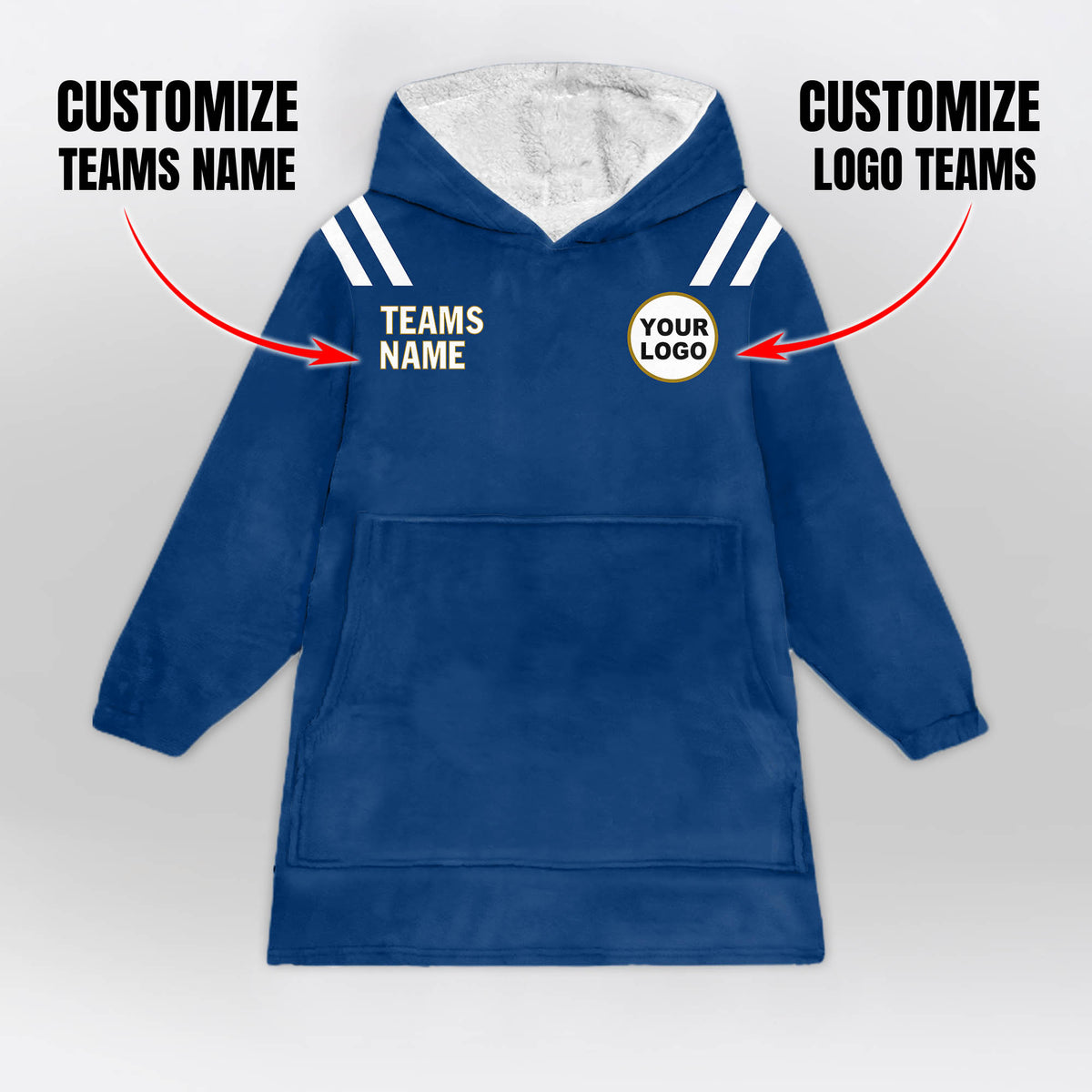 Indianapolis Football Blanket Hoodie