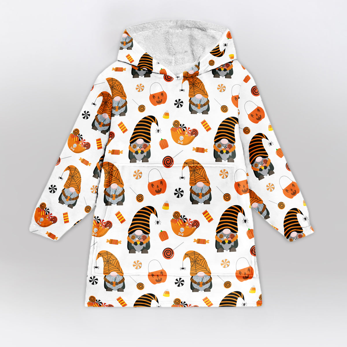 Halloween Gnome Blanket Hoodie