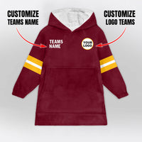 Load image into Gallery viewer, Washington Football Blanket Hoodie
