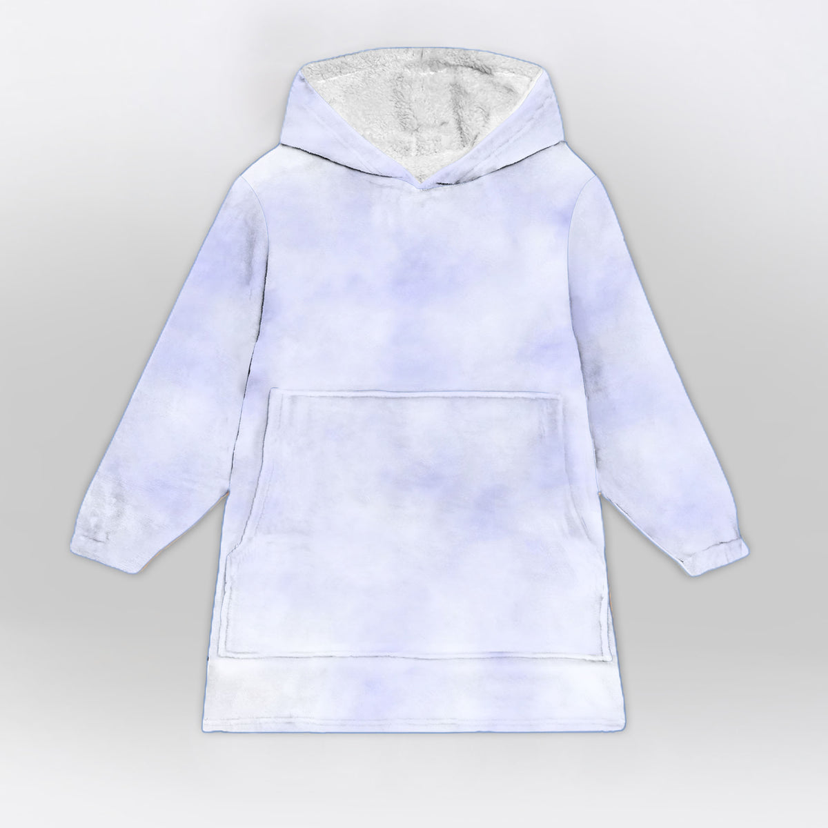 Purple Tie Dye Blanket Hoodie