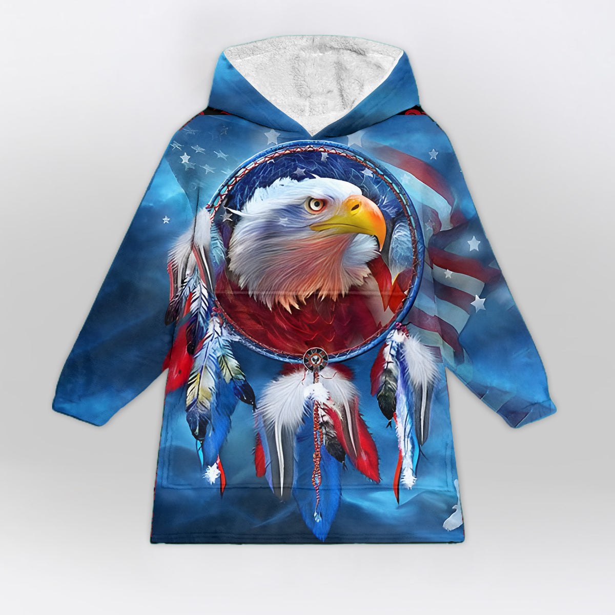 Native American Eagle Blanket Hoodie