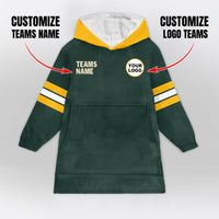 Load image into Gallery viewer, Green Bay Football Blanket Hoodie
