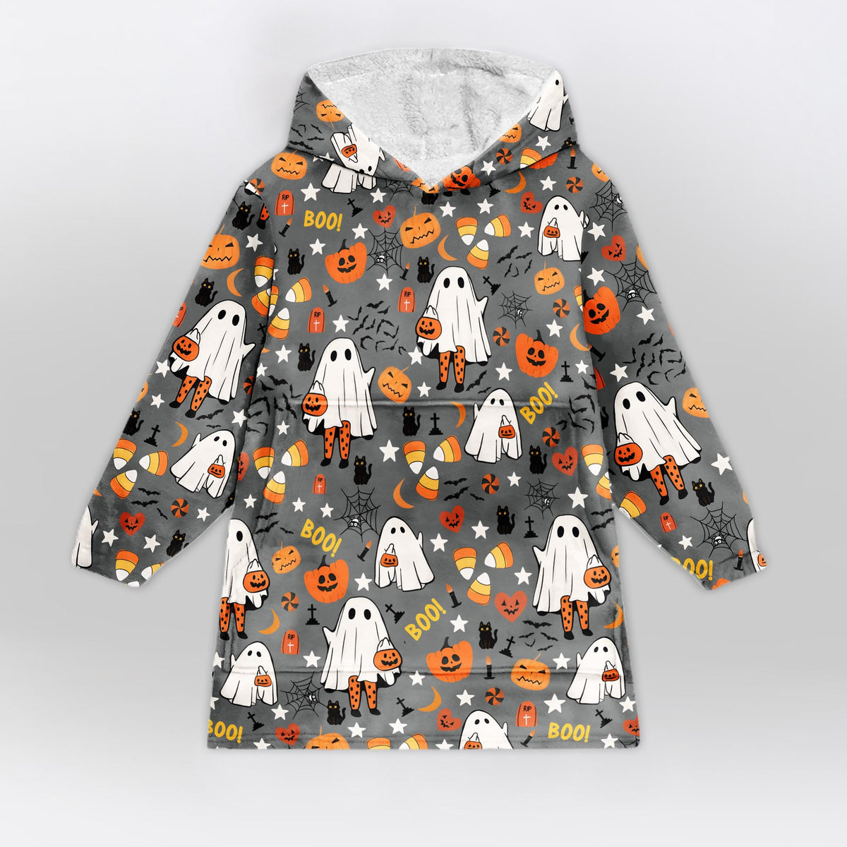 Fall Halloween Blanket Hoodie