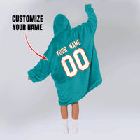 Load image into Gallery viewer, Miami Football Blanket Hoodie
