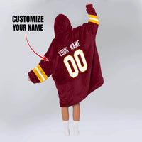 Load image into Gallery viewer, Washington Football Blanket Hoodie
