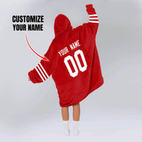 Load image into Gallery viewer, San Francisco Football Blanket Hoodie
