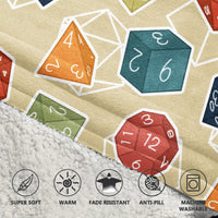 Load image into Gallery viewer, DnD Dice Set Yellow Blanket Hoodie
