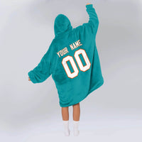 Load image into Gallery viewer, Miami Football Blanket Hoodie

