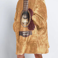 Load image into Gallery viewer, Wooden Guitar Blanket Hoodie - Gift for Guitar Lovers
