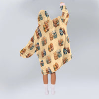 Load image into Gallery viewer, Bear Couple Blanket Hoodie
