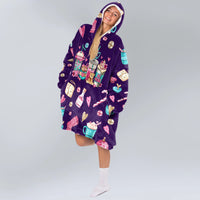 Load image into Gallery viewer, Coffee Cups Blanket Hoodie
