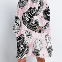 Load image into Gallery viewer, Ouija Pink - Cat Mom Blanket Hoodie
