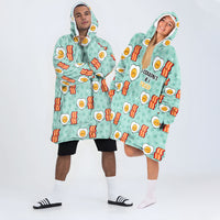 Load image into Gallery viewer, Bacon &amp; Egg Couple Blanket Hoodies
