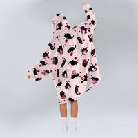 Load image into Gallery viewer, Cat Valentine&#39;s Day Blanket Hoodie
