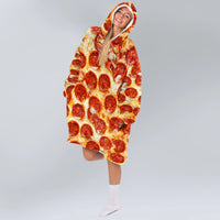Load image into Gallery viewer, Round Taco Blanket Hoodie
