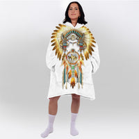 Load image into Gallery viewer, Native American Wolf Blanket Hoodie
