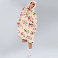 Load image into Gallery viewer, Perfect Match Kawaii Blanket Hoodie
