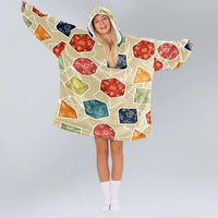 Load image into Gallery viewer, DnD Dice Set Yellow Blanket Hoodie
