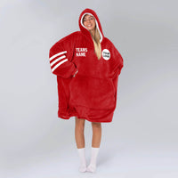 Load image into Gallery viewer, San Francisco Football Blanket Hoodie
