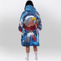 Load image into Gallery viewer, Native American Eagle Blanket Hoodie
