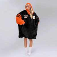 Load image into Gallery viewer, Cincinnati Football Blanket Hoodie
