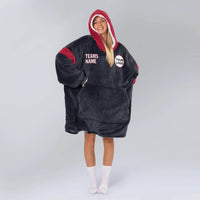 Load image into Gallery viewer, Houston Football Blanket Hoodie
