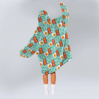 Load image into Gallery viewer, Bacon &amp; Egg Couple Blanket Hoodies
