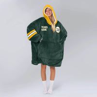 Load image into Gallery viewer, Green Bay Football Blanket Hoodie
