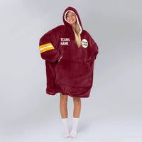 Load image into Gallery viewer, Washington Football Blanket Hoodie
