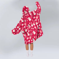 Load image into Gallery viewer, Valentine Gnomies Blanket Hoodie
