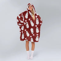 Load image into Gallery viewer, Be My Boo Blanket Hoodie
