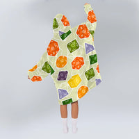 Load image into Gallery viewer, DnD Dice Set Green Blanket Hoodie
