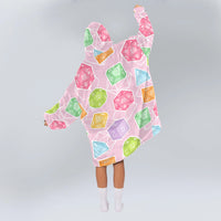 Load image into Gallery viewer, DnD Dice Set Pink Blanket Hoodie
