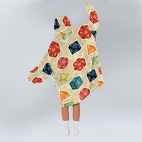 Load image into Gallery viewer, DnD Dice Set Yellow Blanket Hoodie

