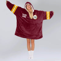 Load image into Gallery viewer, Washington Football Blanket Hoodie
