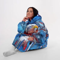 Load image into Gallery viewer, Native American Eagle Blanket Hoodie
