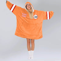 Load image into Gallery viewer, Tampa Bay Football Blanket Hoodie
