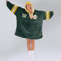 Load image into Gallery viewer, Green Bay Football Blanket Hoodie

