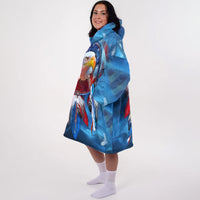 Load image into Gallery viewer, Native American Eagle Blanket Hoodie
