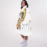 Load image into Gallery viewer, Native American Wolf Blanket Hoodie
